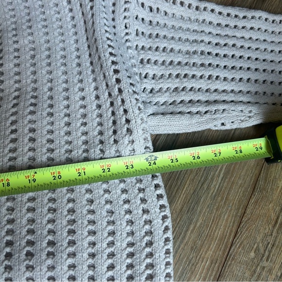 FRYE AND CO. V-Neck Sweater - Cream and Tan Women’s XL - Picture 4 of 6